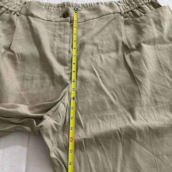 NWT Calvin Klein Womens Career Pull On Dress Pants Soft Linen Blend Plus Size 3X - Picture 12 of 14